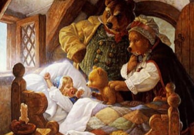 Fairy tale Goldilocks & The Three Bears