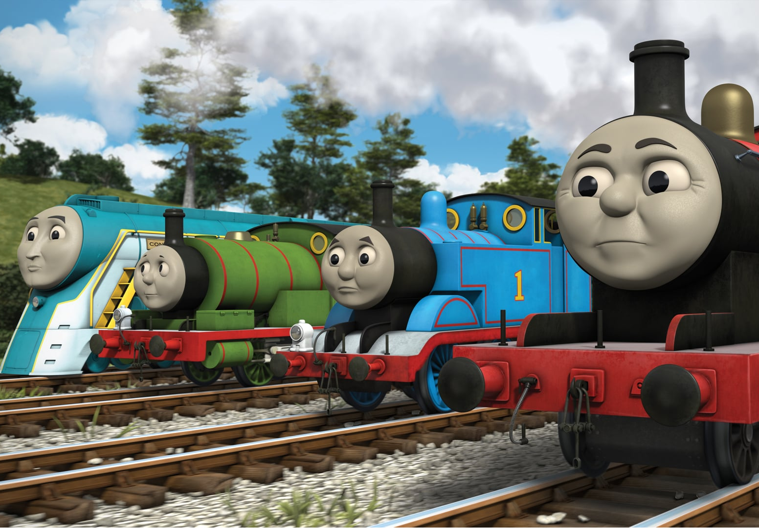 Fairy tale Thomas The Tank Engine - Train Stops Play
